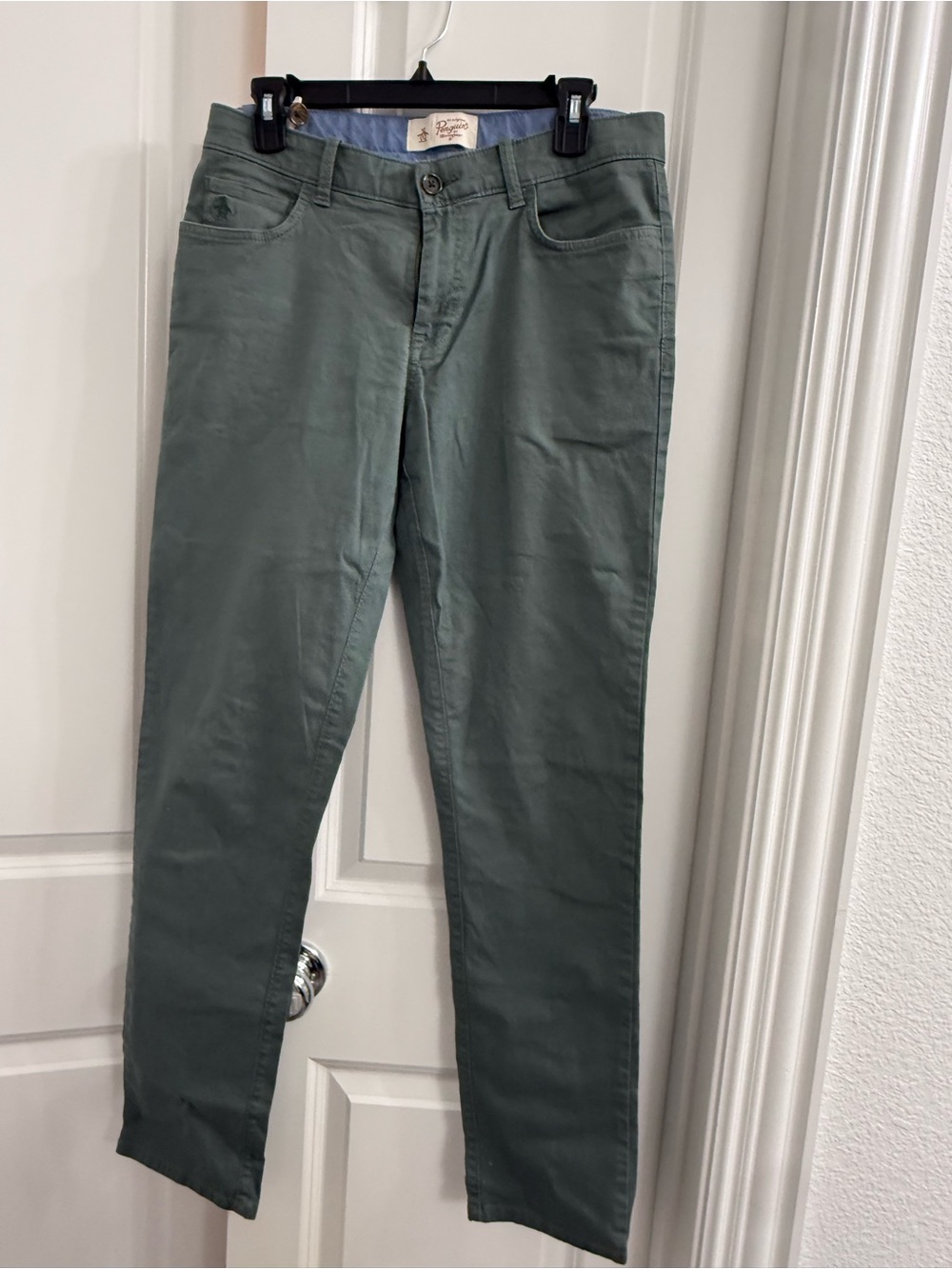Original Penguin by Munsingwear Casual Slim Fit Pants Sage Green 30X32 Classic